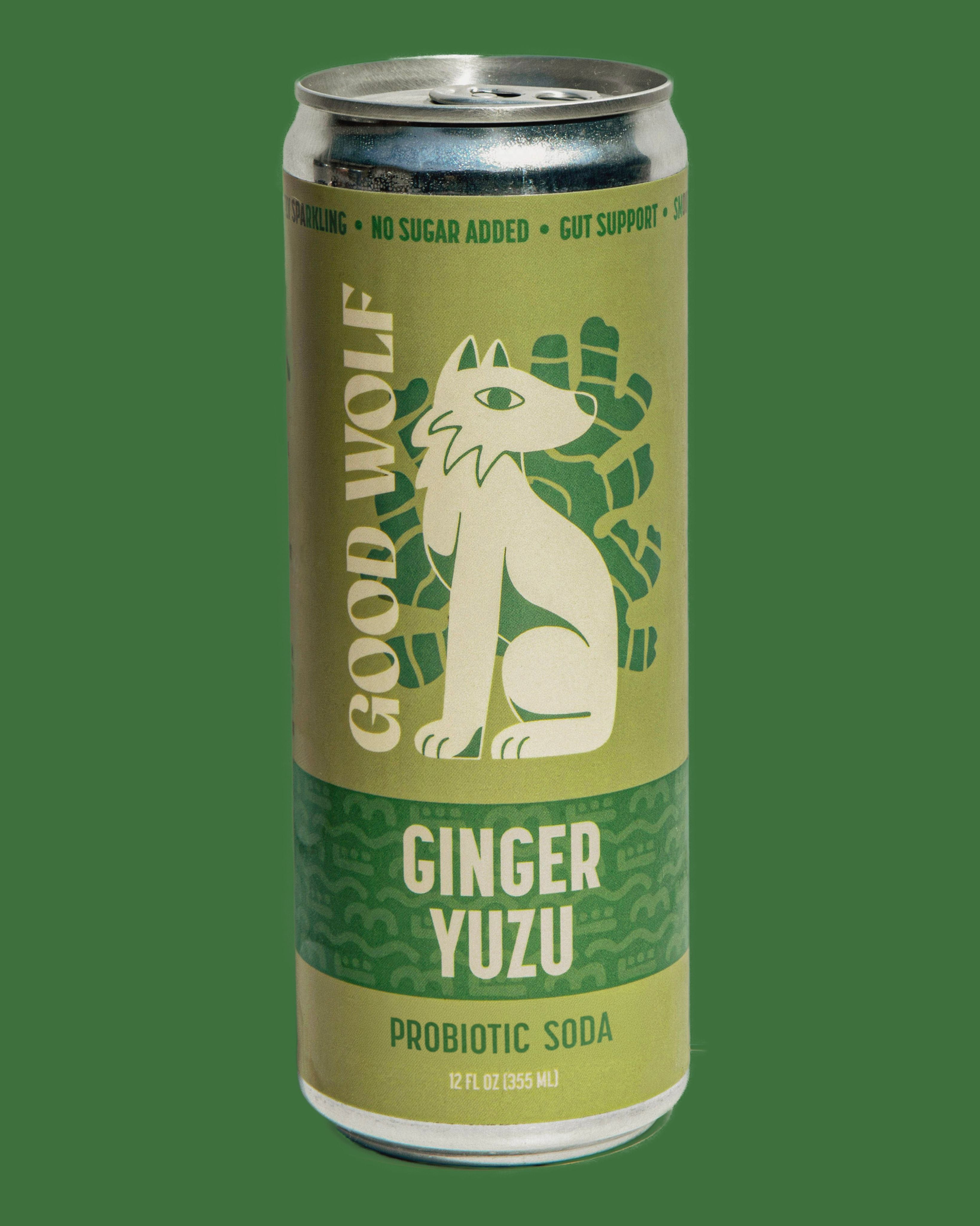 Ginger Yuzu Probiotic Soda – Good Wolf