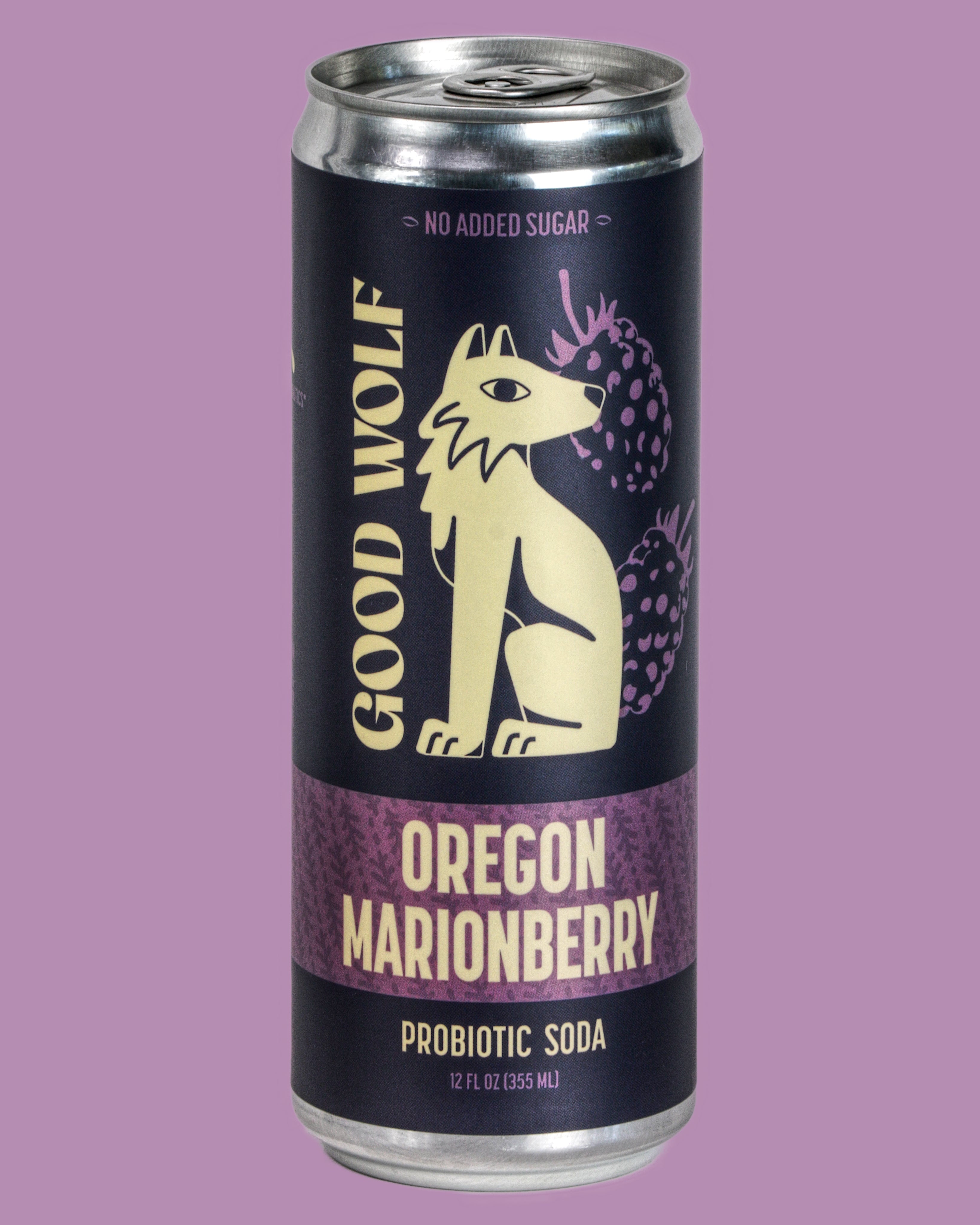 Oregon Marionberry Probiotic Soda – Good Wolf