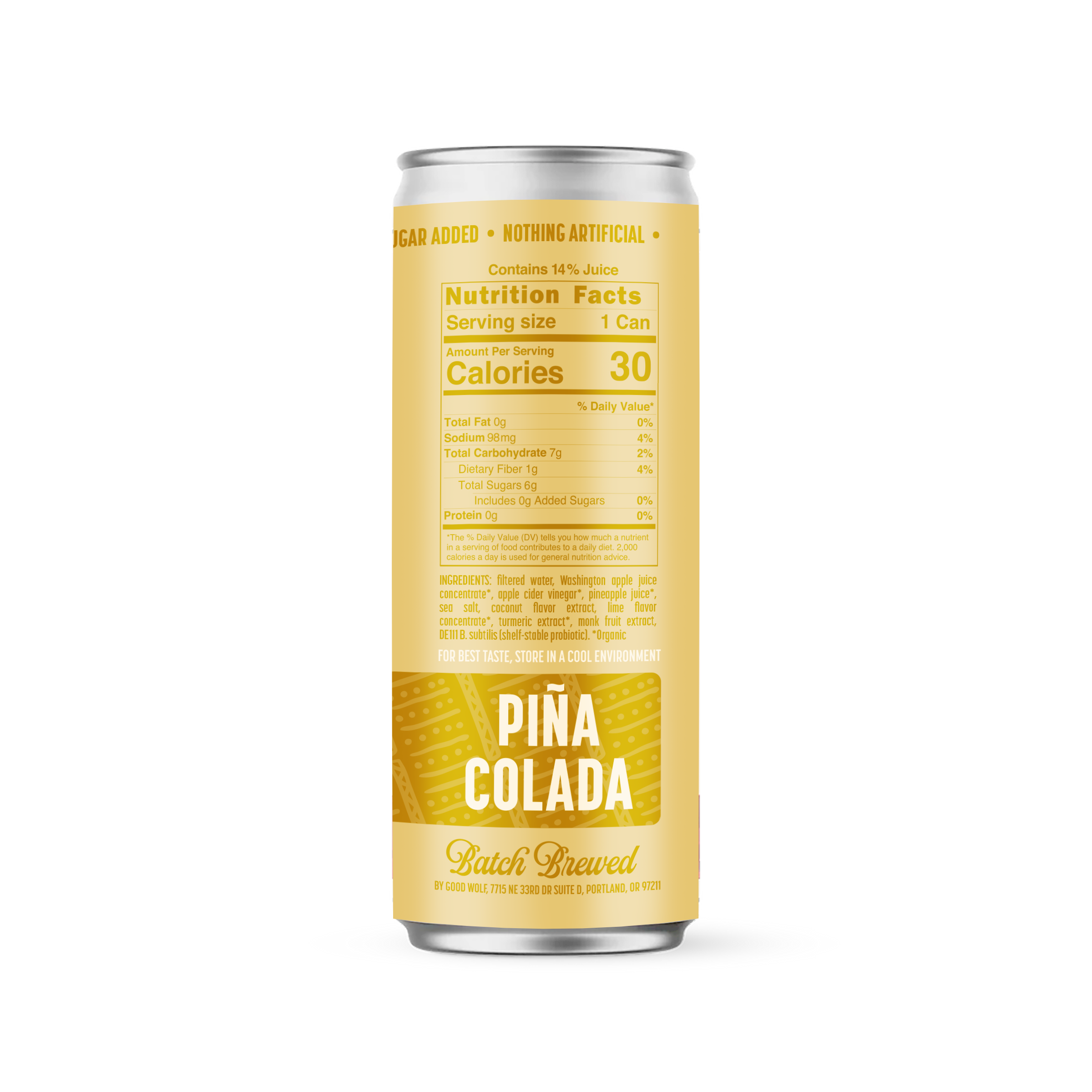 Piña Colada Probiotic Soda - Multipack