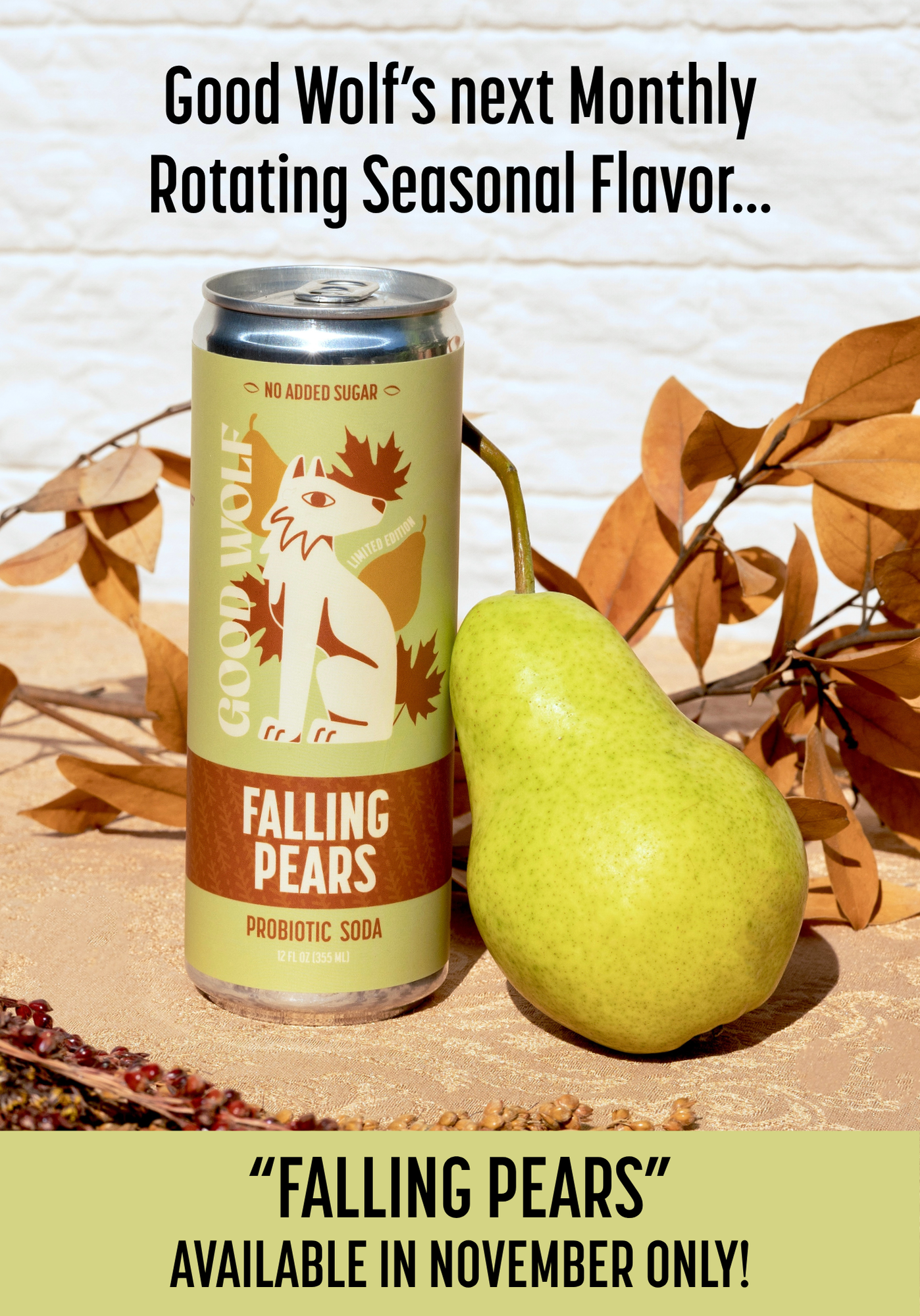 Falling Pears - Rotating Seasonal - Multipack