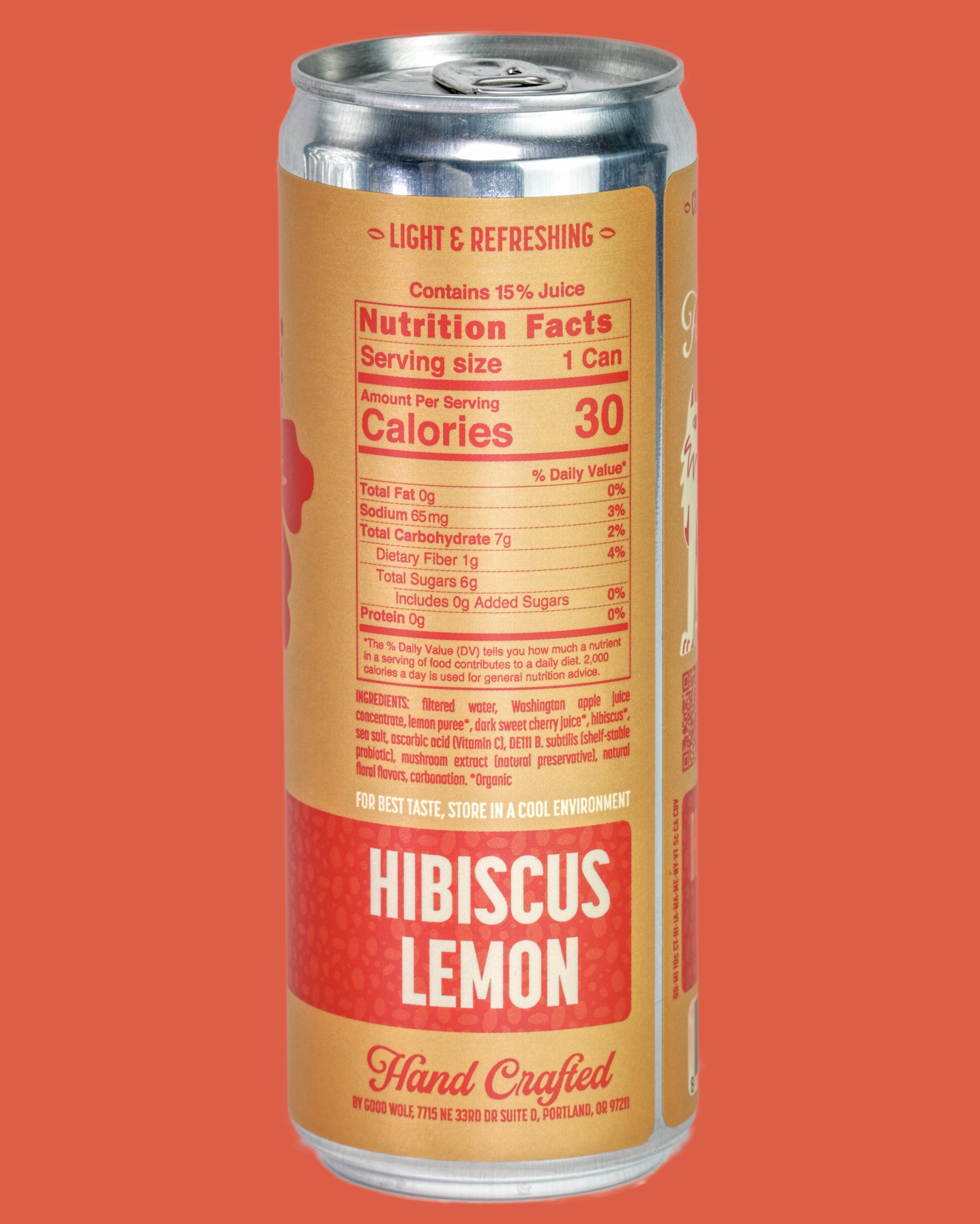 Hibiscus Lemon Probiotic Soda