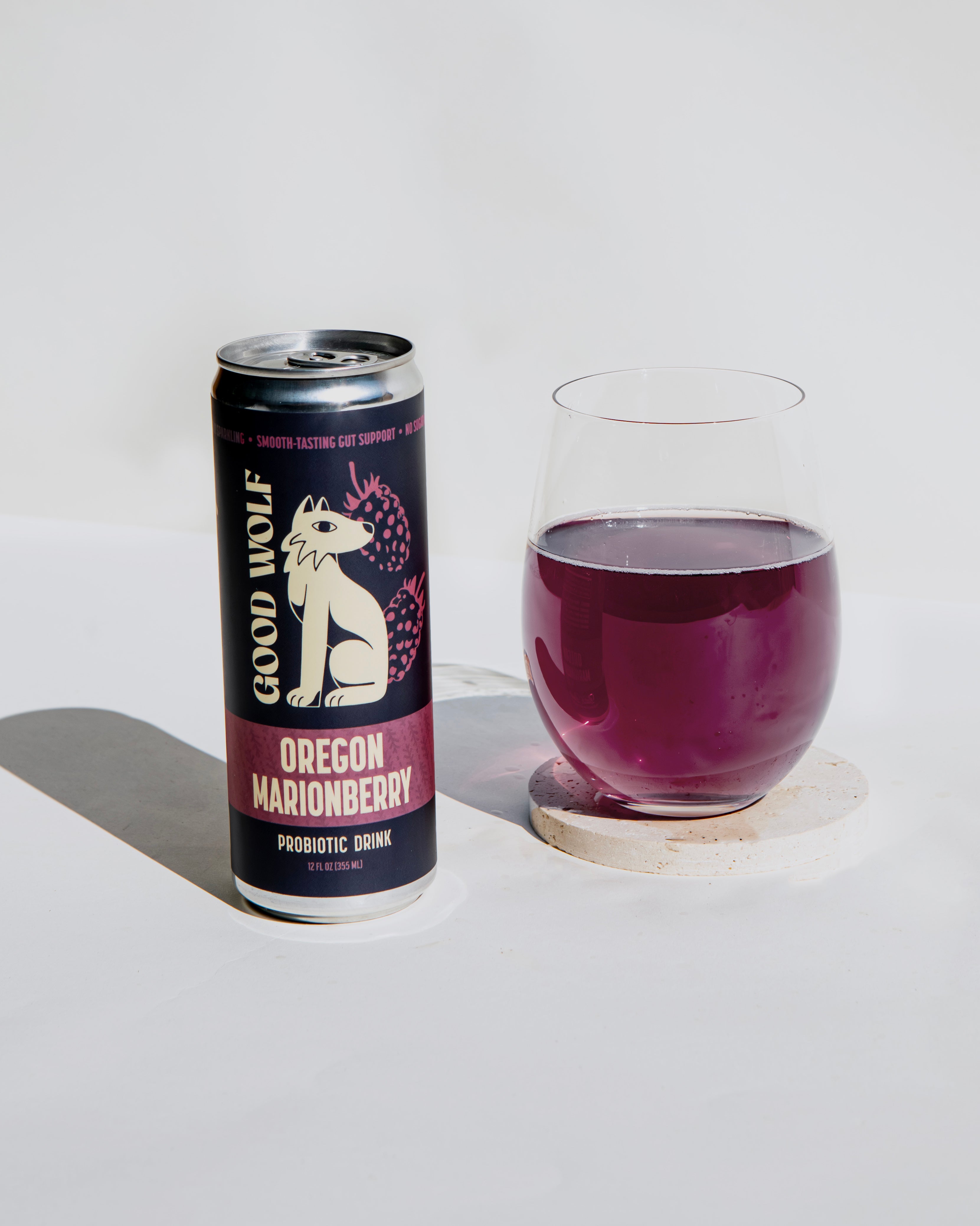 Oregon Marionberry Probiotic Soda – Good Wolf